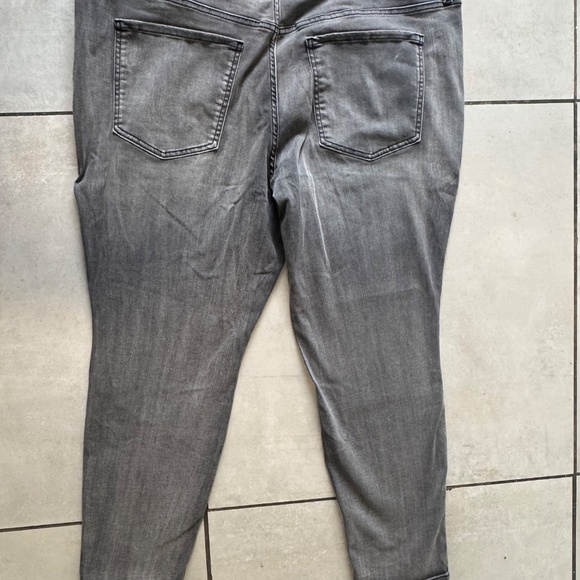 Terra & Sky Skinny Jeans Plus Size 20W Petite High Rise Gray Stretch Denim NWT - Picture 13 of 13